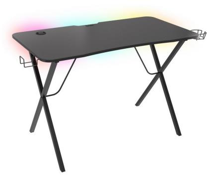 Mesa Gaming  Holm 200 RGB Negro Carbono