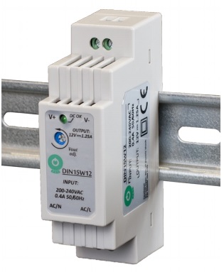 Fonte Alimentação DIN 12VDC 1,25A 15W - 