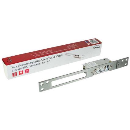 YS810  fechadura eletromagnética recesso NO falha segura