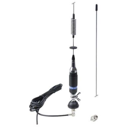 CB antena NIP S75 borboleta, montagem, o cabo e o conector PL