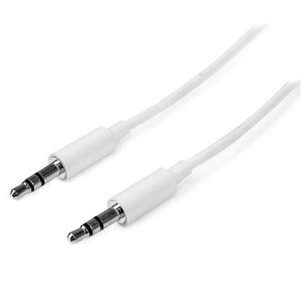 Cabo Jack 3.5mm Macho - Macho (1 metro) Branco - 
