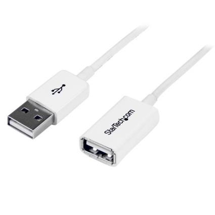 Cabo USB A Macho-Fêmea Branco (2 mts) - 