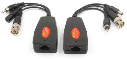 Extensor BNC, Alimentação e Audio via Cabo UTP RJ45 (Optimizado HDTVI, HDCVI e AHD)