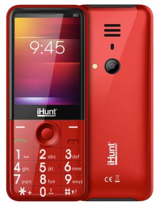 Telemóvel 2,8 Dual Sim Bluetooth / Rádio FM / Lanterna (Vermelho) -  i3 3G