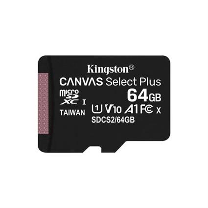 Cartão de Memória MicroSDXC 64GB (Classe 10) - KINGSTON