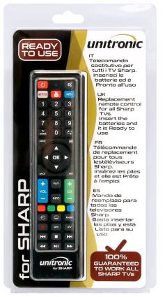Comando Universal Dedicado p/ TVs LCD SHARP - 