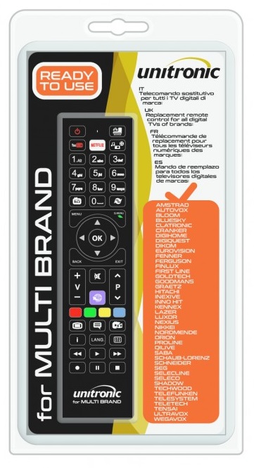 Comando Universal Dedicado p/ TVs LCD Multi-Marcas - 