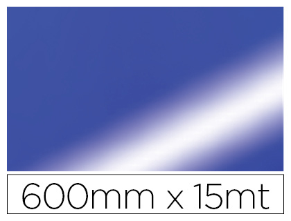 Papel Fantasia  Duplo Metalizado Azul Bobina 600 mm X 15 Mt