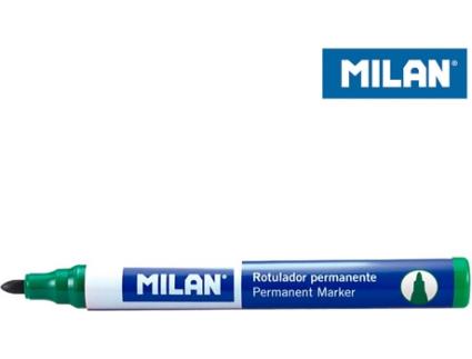 Pack 12 Marcadores Verde Permanentes Ponta Redonda 