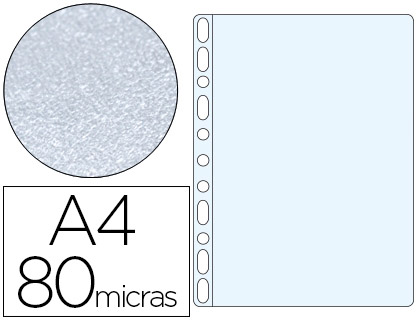 Bolsa Catalogo  Din A4 Polipropileno 80 Microns 11 Furos Martelada (100 Unidades)