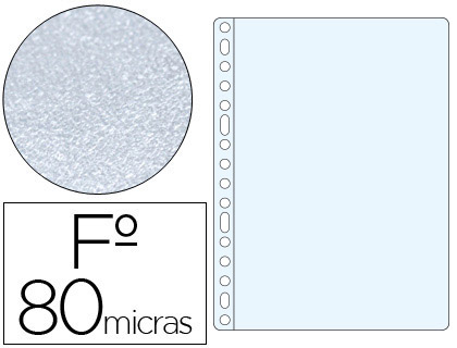 Bolsa Catalogo  Folio Polipropileno 80 Microns 16 Furos Martelada (100 Unidades)