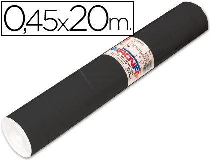 Papel Autocolante  0.45x20mts Preto Mate Rolo