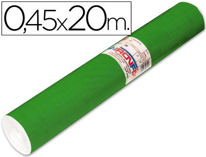 Papel Autocolante  0.45x20mts Verde Brilho Rolo