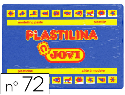 Plasticina  72 Grande 350 Gr Azul Escuro