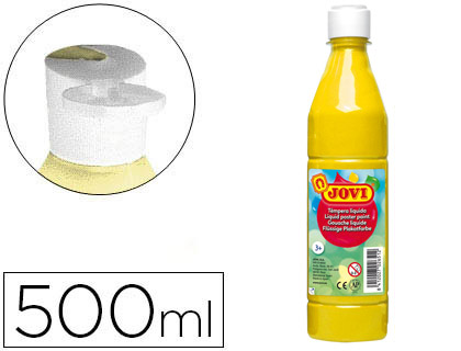 Guache Escolar  500 ml Amarelo Claro