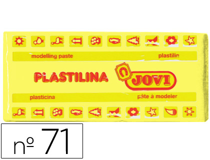 Plasticina  71 Media 150 Gr Amarelo Claro