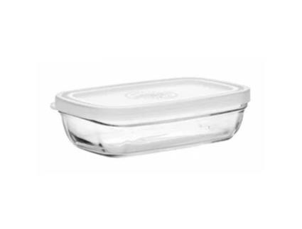 Lancheira Freshbox Transparente Com tampa Retangular (15 cm)
