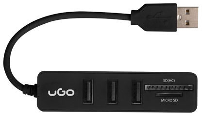 HUB  MAIPO HU-200 3XUSB 2.0 + LEITOR DE CARTÕES SD/MSD