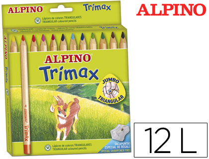 Lápis de Cores Trimax . 12 Unidades