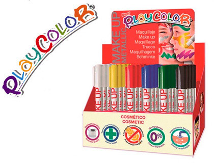 Barra de Maquilhagem  Make Up Metallic (24 Unidades) Cores Sortidas