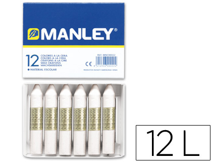 Lápis de Cera  12 Unidades Branco