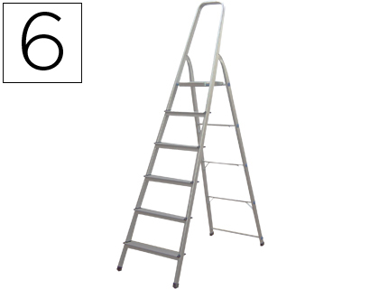 Escada de Alumínio com 6 Degraus 