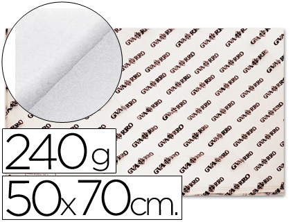 Papel Aguarela Branco 500x700mm 240grs 25 Folha 