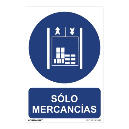 SINAL USO OBRIGATÓRIO APENAS MERCADORIAS (PVC 0.7MM) 30X40CM