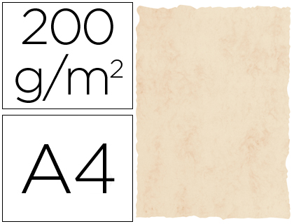 Papel Pergaminho Michel Dina4 200 Gr Cor Marmore Bege (25 Folhas)