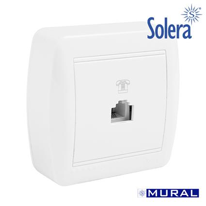 TOMADA DE TELEFONE TJ11 (4 VIAS) 74X72X28MM S. MURAL 