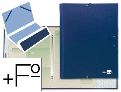Capa Classificadora c/ 12 Departamentos Azul