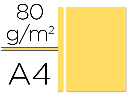Papel Cópia Cor A4 100 Folhas 80gr Creme
