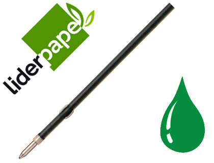 Recarga Esferografica Gummy Touch Retratil 1,0 mm Tinta Verde Embalagem 10 Unidades