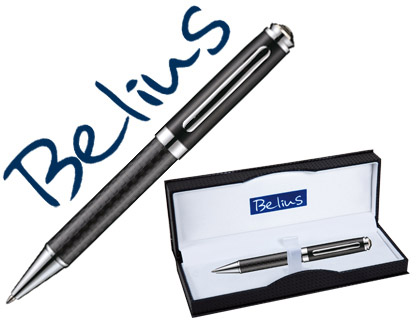 Caneta  Cosenza Preta c/ Detalhes em Estojo