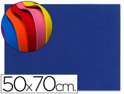 Folha Borracha Eva (esponja) 50X70cm 1,5mm Azul 10 Unidades