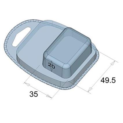 Blister Virt F Euro 49,5X35X20Mm