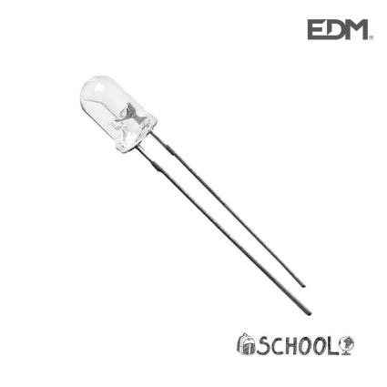 DIODO LED BRANCO 5MM (ARTESANATO) ALTO BRILHO 4,8V