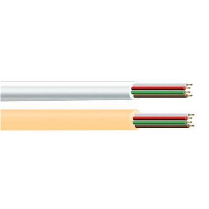 CABO TELEFONICO PLANO 4 VIAS BRANCO    EURO/MTS