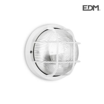 APLIQUE OLHO DE BOI IP54 REDONDO BRANCO 1XE27 40W DIAMETRO: Ø18,5x 10,5CM MODELO TARRAGONA