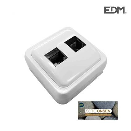 TOMADA TELEFONE E ADSL SUPERFICIE SERIE ONSEN BLISTER