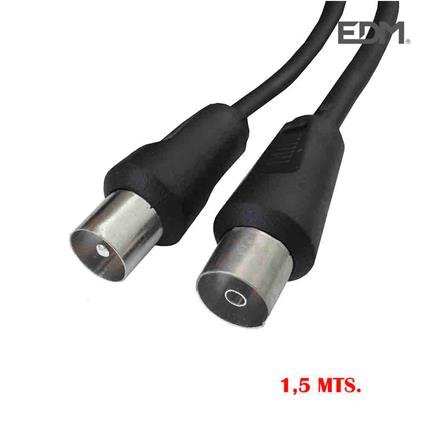 PROLONGADOR TV/VIDEO 9,5MM 1,5M EMB. PRETO
