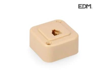 TOMADA DE TELEFONE SUPERFICIE SAIDA FRONTAL RETRACTILADO 