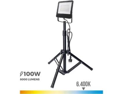 PROJETOR LED COM TRIPÉ 100W 6400K  