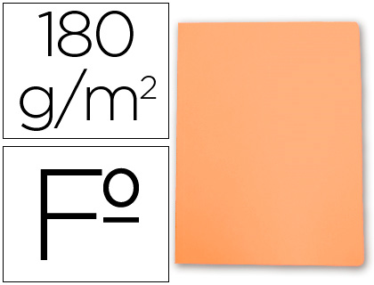 Classificador  de Cartolina Folio Laranja Pastel 180 g/m2
