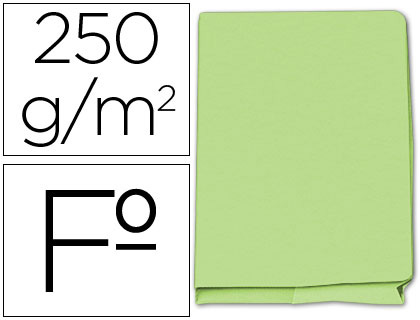 Classificador  de Cartolina Folio Pocket Verde c/ Bolsa e Aba 250g