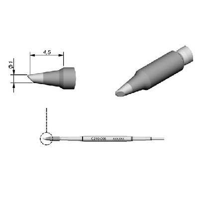 Ponta p/ Ferro Soldar Advanced (Ø1mm) - 