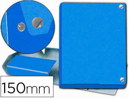 Capa p/ Projetos  Folio Lomo 150 mm Carton Forrado Azul