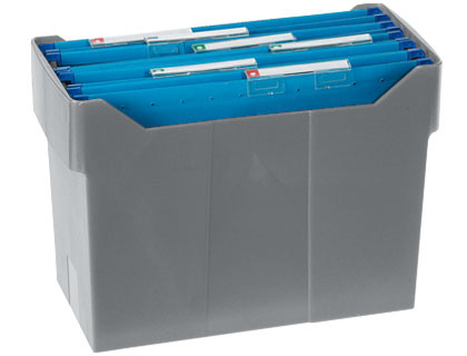 Suporte para Capas de Arquivo Suspenso Cinza