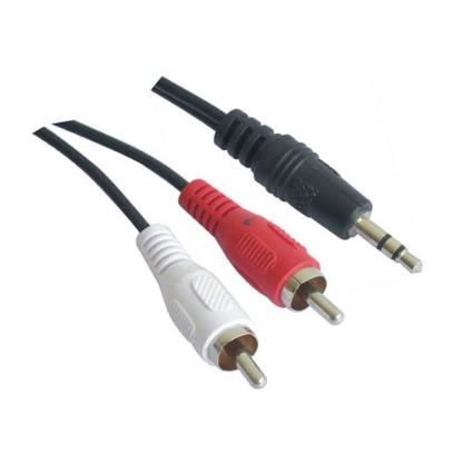 Cabo Áudio Jack (3,5 mm) para 2 RCA  10.24.0301 (1,5M)