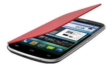 Capa Flip Cover Vermelha Omega 4 - 